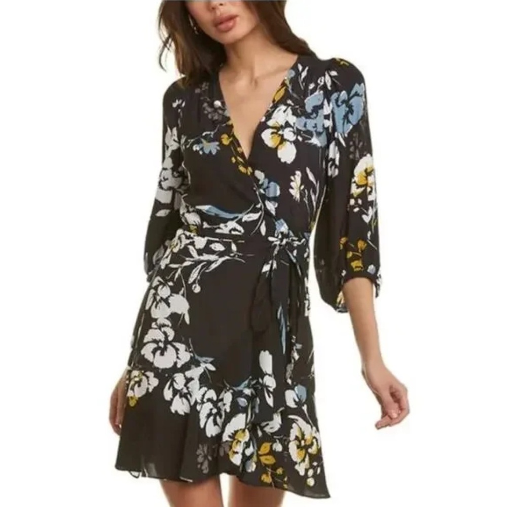 Yumi Kim Floral Ruffle Wrap Dress